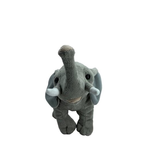 Wild Republic African Elephant Plush Stuffed Animal Toy 9" Realistic K&M Gray - Picture 3 of 8